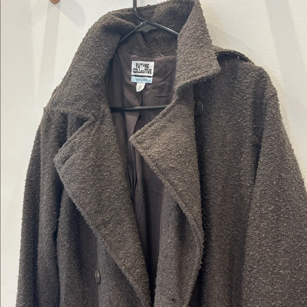 Future Collective with Reese Blustein Front-Tie Double Breasted Trench